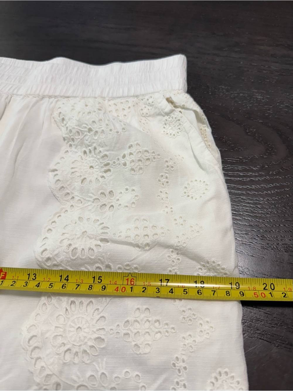 Sundance Lace Trim Wide Leg Elastic Waist Lined Pants Size S - Picture 8 of 12